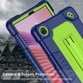thumbnail image 4 of Kebiory Case for Lenovo Tab One 8.7 inch Tablet,Heavy Duty Hybrid Shockproof Protective Case Built in Kickstand Shoulder Strap Cover for Lenovo Tab One 8.7 inch/K9 TB305FU (2025) Tablet(Navy/Green), 4 of 8