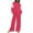 Watermelon Red, variant on 2 Piece Athletic Tracksuit 2 Piece Outfits for Women Casual Long Sleeve Tshirts Tops and Long Pants Loungewear Casual Plus Size Suits Plus Size Sweatsuits S-30 Yellow L