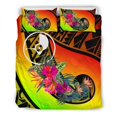 thumbnail image 3 of Yap Bedding Set - Polynesian Hook And Hibiscus (Raggae), 3 of 6