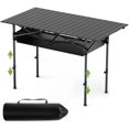 thumbnail image 1 of Mesa Plegable Camping, Mesa de Plegables Portátil con Bolsa de Almacenamiento, Adecuado para Exteriores, Playa, Picnic, Barbacoa, Pesca, 1 of 4