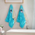 thumbnail image 4 of Summer Dolphin Starfish Hand Towels 2 PCS, Underwater Beach Kitchen Towel Ultra Soft and Highly Absorbent,Decorative Fingertip Face Towel for Bathroom Hotel, 28.3"x14.4", 4 of 5