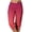 Red, variant on Women's Capris Clearance HighRise Under $10 Casual Elastic Tie Waist Loose Long Pants Solid With Pocket Capris