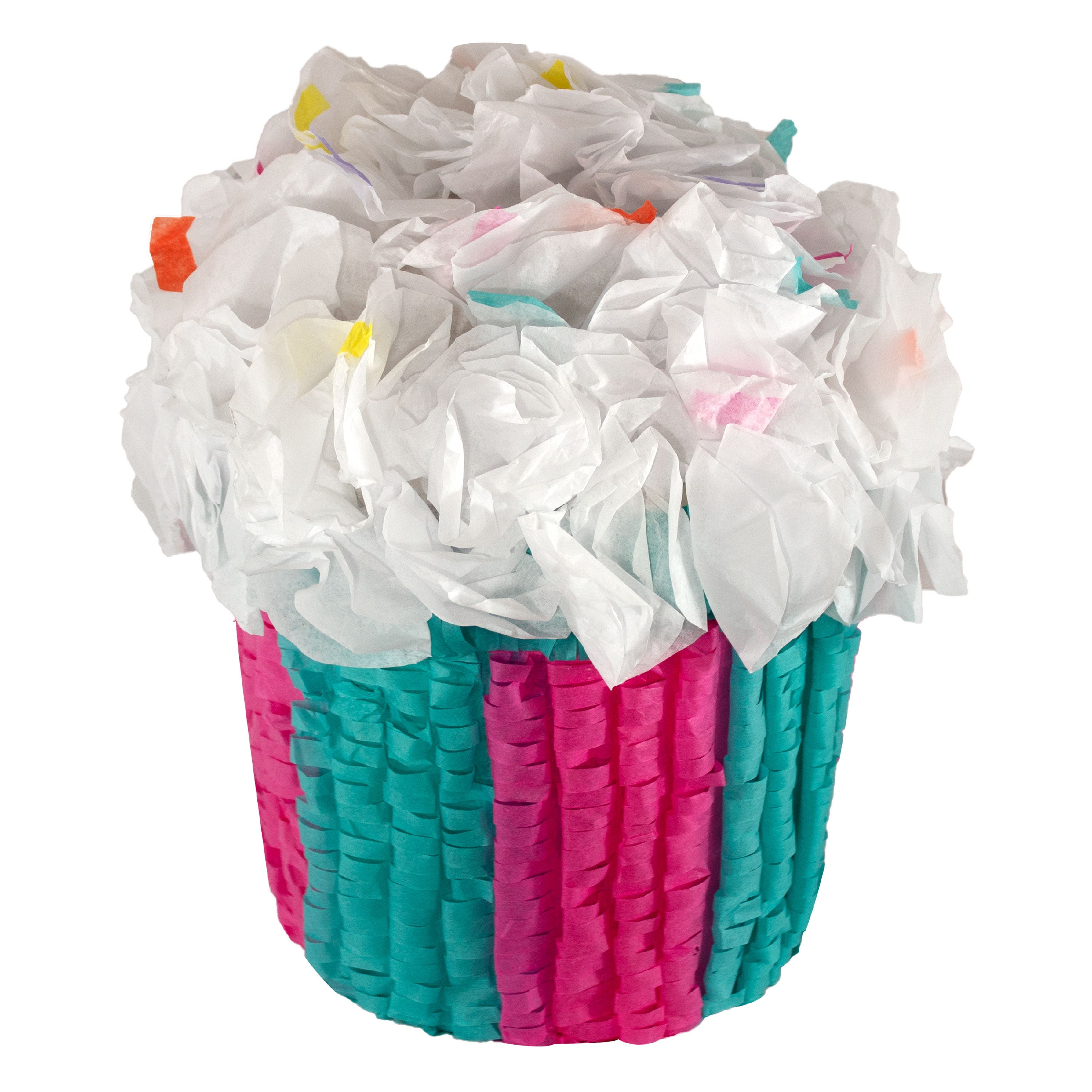 Frosted Cupcake Party Pinata, Traditionally Handcrafted