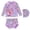 Dark Purple-B, variant on LRen Swimming Suit for Girls 3pcs Ruffle Beachwear for Kids Girls Cute Funny Summer Rash Guard Swimsuit Girls Beach Swimwear Toddler Girls Swimsuit Set