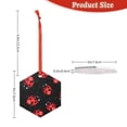 thumbnail image 3 of Cauagu Beautiful Red Ladybug Pattern Acrylic Christmas Pendant,1-Pack Christmas Ornaments Xmas Tree Decor Christmas Décor with Ribbon Cute Tree Hanging for Party Favors-Hexagon, 3 of 7