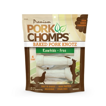 UPC: 0015958978882 | Premium Pork Chomps 11 Rawhide-Free Baked Pork Knotz 4 Count