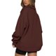 thumbnail image 2 of Sudadera tipo jersey,Sudadera de manga larga con media cremallera y forro polar para mujer Valor inmejorable, 2 of 6