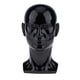 thumbnail image 2 of Maniquí masculino con cabeza de muñeca, gafas, gorra, pelucas, bufanda, soporte de exhibición de 12 '' Negro brillante, 2 of 8