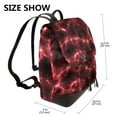 thumbnail image 2 of Logiee Red Line Print Backpack Purse for Women,Fashion Leather Backpack Purse,Women's Leather Backpack for Work College Travel, 2 of 4