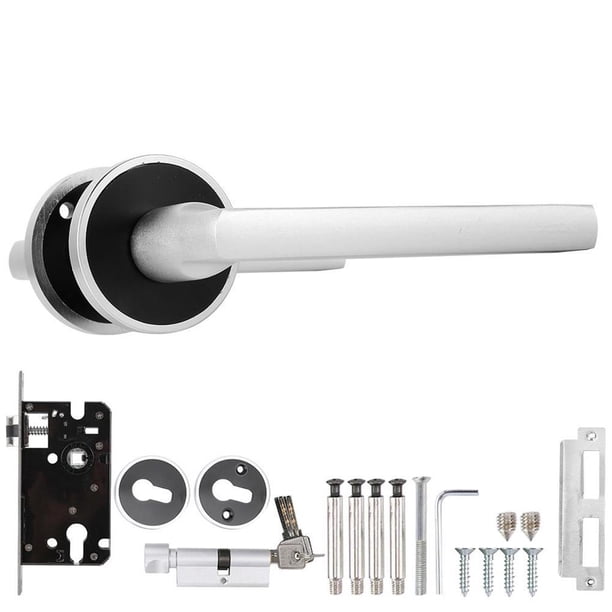 Cilindro De Cerradura De Palanca Delantera Y Trasera De Manija De Puerta Duradera De Estilo Europeo Con Llaves De Aluminio Speravity EL008544-00