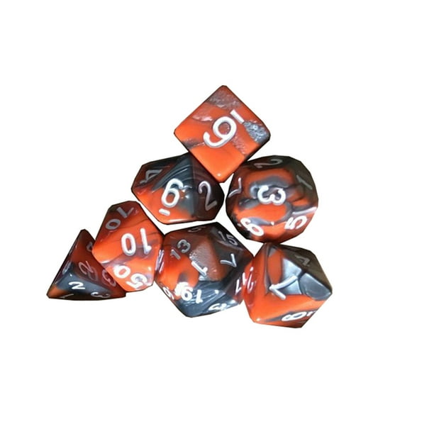 Toyfunny 7pcs Set Trpg Game Dungeons Dragons Polyhedral D4 D Multi Sided Acrylic Dice Walmart Com Walmart Com