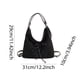 thumbnail image 4 of Bolso Bandolera Ante para Mujer Hobo Con Lazo Y Bolsillo Interior Viajes (), 4 of 6