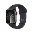 thumbnail image 1 of Smartwatch Apple Series&nbsp;9 (GPS&nbsp;+&nbsp;Cellular) Caja de acero inoxidable Gris 41MM correa deportiva Negro talla M/L, 1 of 4