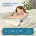 thumbnail image 5 of 800 Thread Count 100% Egyptian Cotton Pillowcase Set, Standard/Queen Size 20x30 Inch, Beige, 2-Pack, Envelope Closure, Soft, Cooling, Crisp & Breathable, 5 of 5
