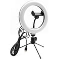 thumbnail image 3 of ARO DE LUZ LED DE 8 PULGADAS (20CM) CON TRÍPIE, LUZ PARA MAQUILLAJE O SELFIE, 3 MODOS DE LUZ, 3 of 5