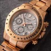 Duxot Atlantica Lapidary Stainless Steel 43mm Meca-Quartz Wristwatch DX-2048-KK
