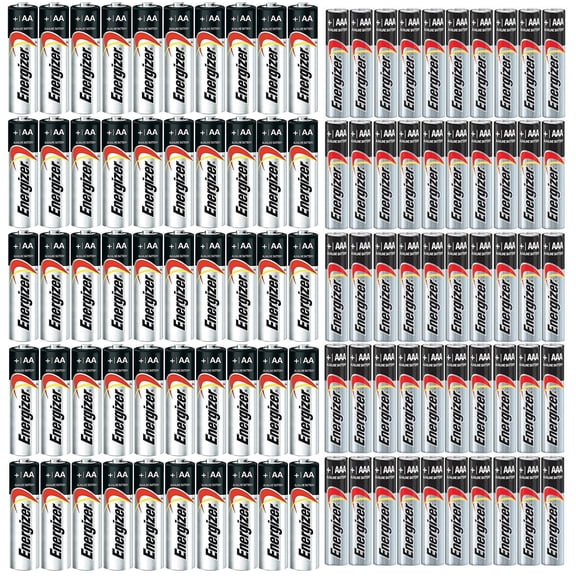 COMBO 50x AA   50x AAA Energizer Max Alkaline E91/E92 Batteries Made in USA Exp. 2023 or later ((Bulk Packaging)