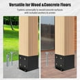 thumbnail image 4 of 8Pcs 6x6in Post Base, Heavy-Duty Post Bracket for Concrete & Wood Posts, Adjustable Deck Post Base for Pergola, Fence, Gazebo, 4 of 5