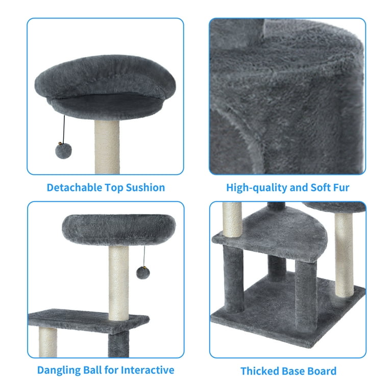 Vibrant Life Medium Cat Tree Tower with Scratching Post and