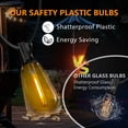 thumbnail image 5 of VOLIVO Solar Outdoor String Lights,50FT Patio Lights with 12 Shatterproof ST38 Vintage Edison Bulbs, Solar Waterproof Hanging Lights, for Porch, Deck, Garden, Backyard, 5 of 8