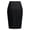 🔥 Black, variant on Classic High-Waist Wool Plaid Midi Skirt Knee-Length Tailored Fit Warm Lining For Autumn Winter Office And Layered Casual Styling Timeless Professional Look — Wool Skirt