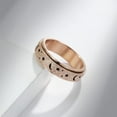thumbnail image 3 of Stainless Steel Spinner Ring Luminous Glow Moon and Star Fidget Stress Relief Anxiety Rings for Women Men Size 5-12, 3 of 4