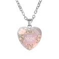 thumbnail image 2 of Jewelry VerPetridure Mother's Love Letter Love MOM Heart Pendant Necklace Gemstone Necklace, 2 of 2