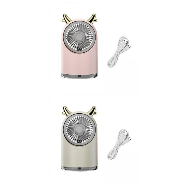 Mini Tanque de Agua con Ventiladores Portátiles de Escritorio para El Hogar 2x