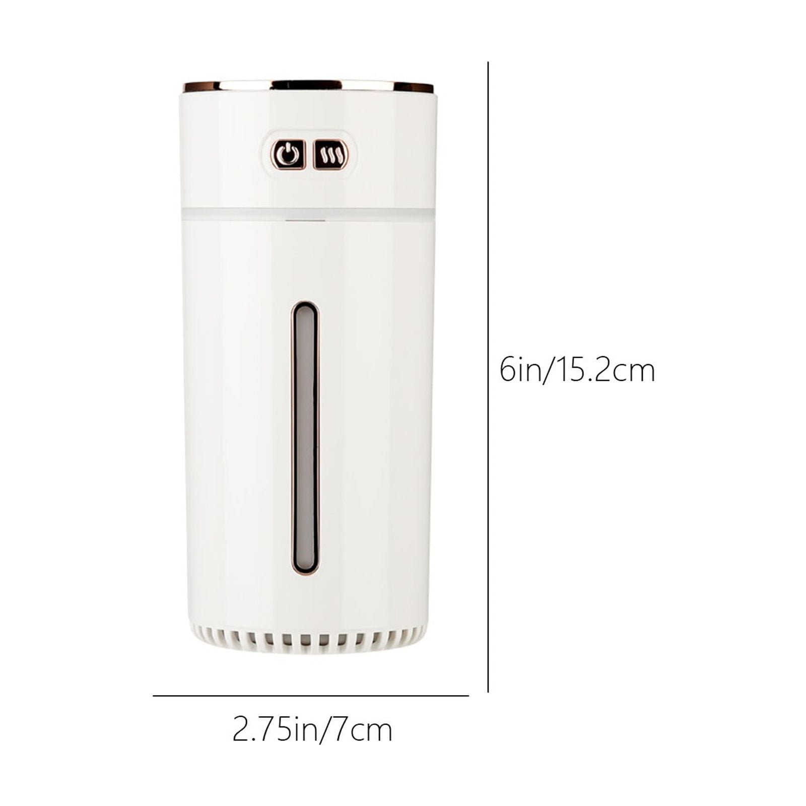 Usloyux under $5 Rechargeable Humidifier, Cordless Aromatherapy Humidifier with Colorful LED Lights, Portable Cool Mist Diffuser for Car Travel Home, Built-in Battery and Type-C Charging