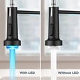 thumbnail image 4 of Grifo de cocina FORIOUS LED con pulverizador desplegable negro SS, 4 of 8