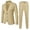 Khaki, variant on Wdgfv Boys Suits Classic Fit 2 Piece Wedding Guest Outfit Dress Clothes Suit Jacket Pants with Vest Tuxedo 6XL