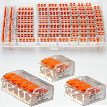 75 Pcs Lever Wire Connector Assortment Kit,DIY Wire Connectors(28-12 AWG),2/3/4 Port Push-in Electrical Connections Terminals