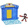 thumbnail image 3 of Marvel Spidey and His Amazing Friends City Blocks, Miles Morales: Spider-Man City Bank Kids Playset, 3 of 10