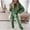 Green, variant on Avamo Ladies Two Piece Outfit Long Sleeve Jogger Set Hoodies Sweatsuits Hooded Sweatshirts Sweatpants Jogging Tracksuit Sets White M