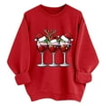 thumbnail image 4 of Christmas Sweatshirts for Women Long Sleeve Crewneck Xmas Graphic Print Pullover Funny Holiday Winter Tops, 4 of 4