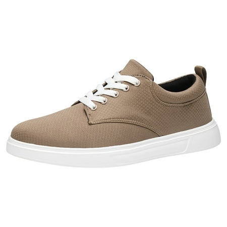 

Yindaity Sneakers Women Women Platform Sneakers Hidden Wedge Canvas Shoes Fashion Walking Slip On Sneaker Non Slip with Zipper Khaki 10