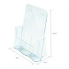 deflecto 77001 DocuHolder for Countertop or Wall Mount Use, 9 1/4w x 3 3/4d x 10 3/4, Clear