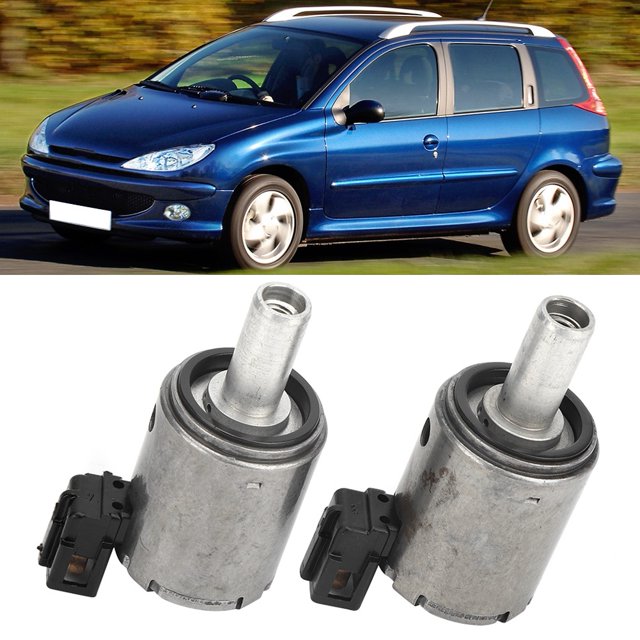 Válvula solenoide de transmisión, 2 piezas Válvula solenoide de transmisión Válvula solenoide apta para Citroen Fabricada para precisión