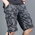 thumbnail image 2 of Summer Men Army Cargo Shorts Fashion men Casual Camo Printed Shorts Male Camo Multi Pockets Military Shorts 28-38, 2 of 6