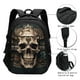 thumbnail image 3 of Fotbe Metal Style Horned Skull Mochila con Estampado y Puerto USB para Hombre y Mujer, Mochila Antirrobo, Mochila de Viaje, Mochila Escolar, Mochila Universitaria, 3 of 7