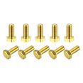 thumbnail image 1 of Unique Bargains Brass Hex Bolts, M6x14mm 10 Pack Fully Thread Grade 4.8 Machine Screws, 1 of 4
