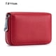thumbnail image 2 of Bolso para tarjetas con cremallera de piel de vaca para hombre de Laklulu, con cepillo antirrobo RFID, 2 of 5