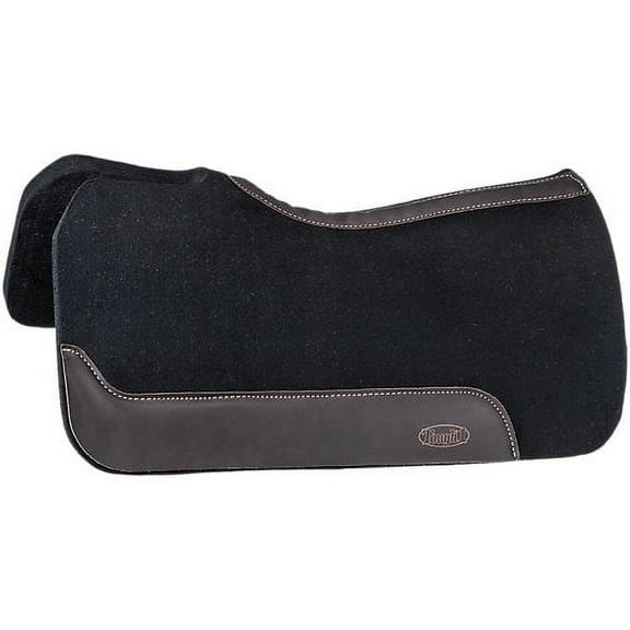 Tough 1 Saddle Pad Contoured Felt Cutback 31" x 31" Black 31-2609