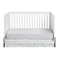 thumbnail image 5 of Oxford Baby Mari Modern 3-in-1 Convertible Island Crib, White & Walnut, Wooden Crib, 5 of 9