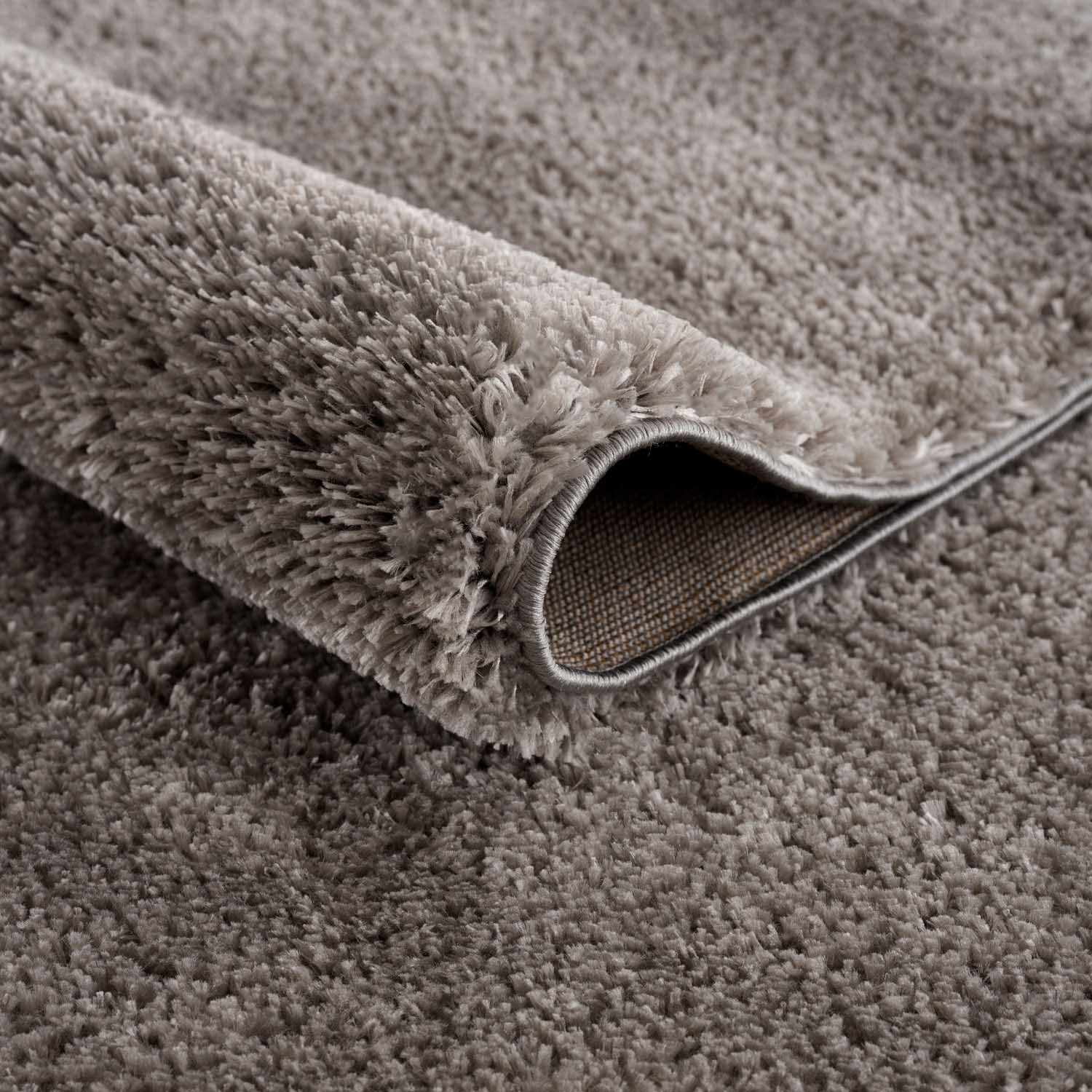 Hauteloom Heavenly Solid Shag Area Rug for Living Room Bedroom - High Pile Fluffy Carpet - Soft Shaggy Cozy Plush Rug - Grey, Dark Gray - 2' x 3'