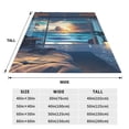 thumbnail image 3 of Balery Ocean View Bedroom Manta de Felpa Suave y Acogedora – Cobija de Franela Aterciopelada para Cama, Lavable y Cálida para Sofá, Mascotas, Transpirable-60"x50", 3 of 7