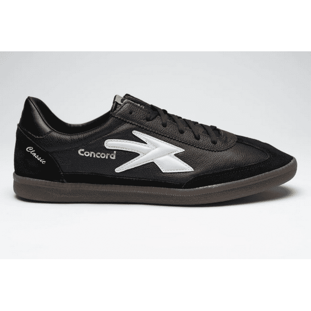 TENIS CONCORD CASUAL ICON NEGRO PIEL ESTILO CS202SN
