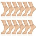 thumbnail image 5 of maskred 12pcs Nylon Sheer Ankle Socks Delicate For Breathable And Comfortable Wear Wide Applicable Occasions 2Set, 5 of 5