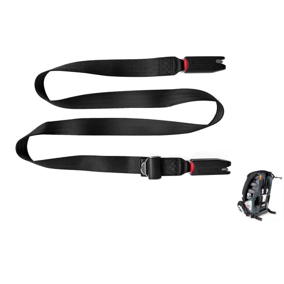 Whatifas ISOFIX Car Seat Fixing Strap, Adjustable LATCH Connector Strap for Compatible Child Car Seats, 1 Pack