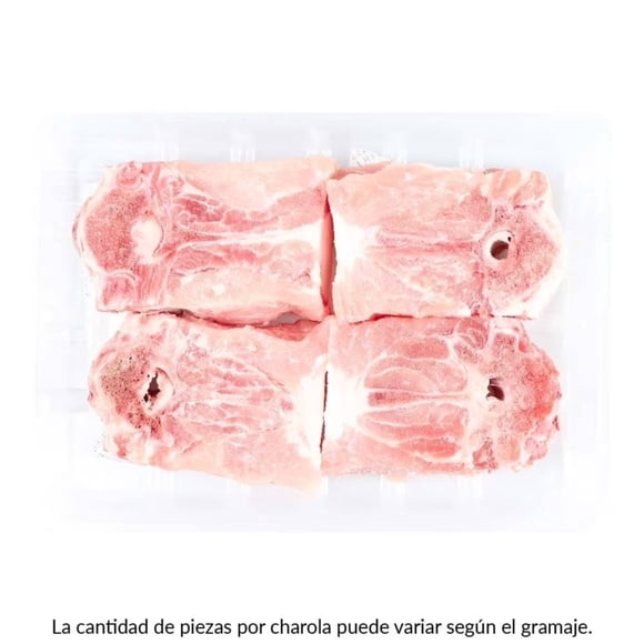 Espinazo de cerdo por kg peso aprox por charola 800 a 900 g